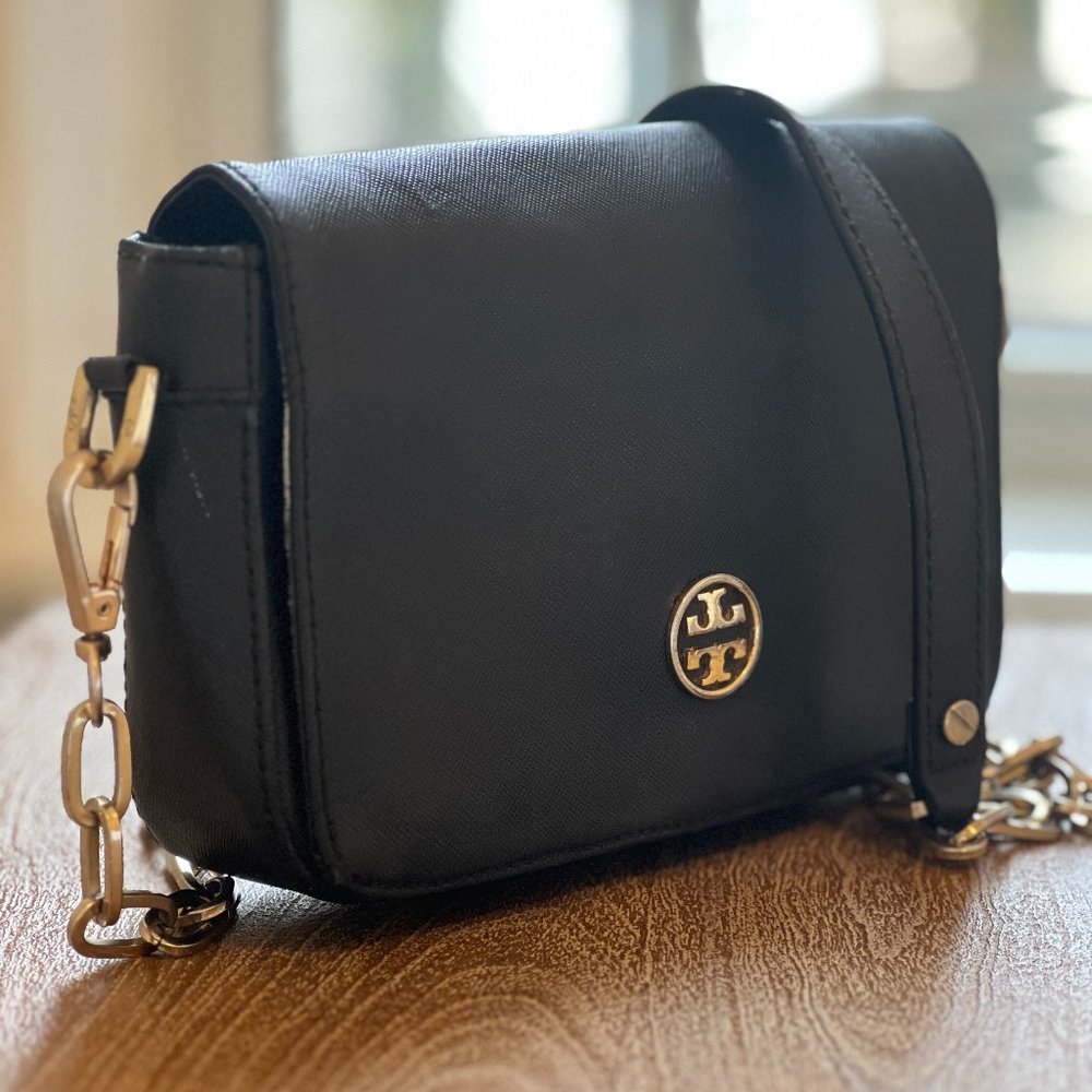 Tory Burch crossbody chain bag black